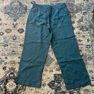 Athleta RETREAT LINEN MID RISE WIDE LEG PANT